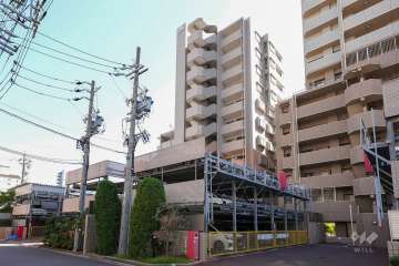 ライオンズマンション神宮東の外観（北西側から）