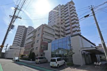 Ｄ’グラフォートスカイレジデンスの外観（北西側から）