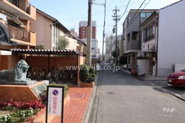 敷地南側の前面道路