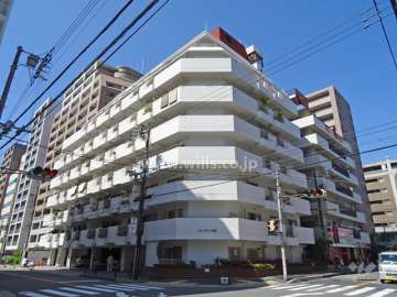 シャンティー江坂の外観（北西側から）