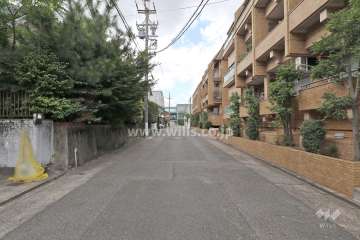 敷地南側の前面道路（東側から）