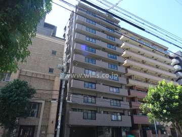 リベール江坂の外観（北東側から）