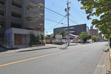 敷地北側の前面道路（東側から）