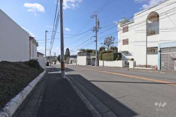 敷地東側の前面道路