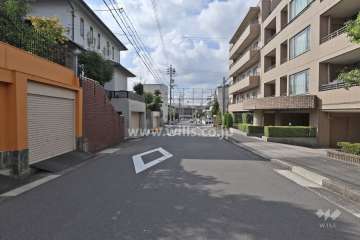 敷地東側の前面道路