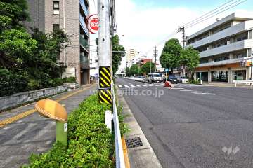 敷地北側の前面道路（東側から）