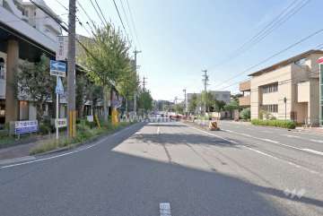 敷地北側の前面道路（東側から）
