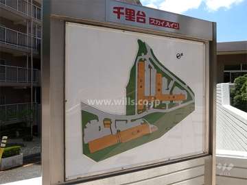 千里台スカイハイツの敷地配置図