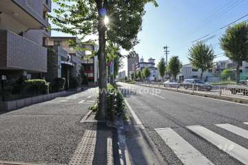 敷地北側の前面道路（東側から）