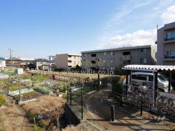 敷地の北側には公園があります。