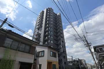 モアグレース浄心アーバンアクシスの外観（北東側から）