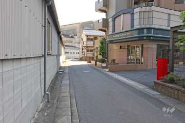 敷地北側の前面道路