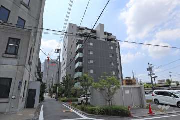 プラセシオン名古屋駅パークフロントの外観（北東側から）