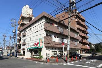 庄内コーポラスB棟の外観（南西側から）