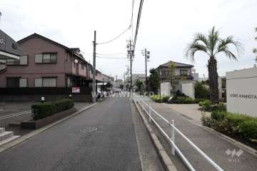 敷地北側の前面道路