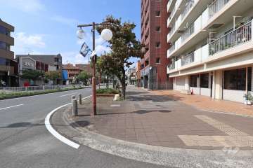 敷地南側の前面道路