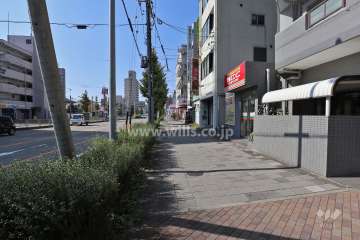 敷地南側の前面道路（東側から）