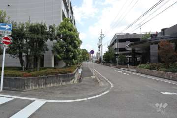 敷地北側の前面道路