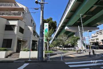 敷地北側の前面道路(東側から)