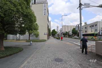 敷地東側の前面道路