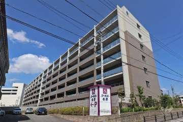 ポレスターセントラルシティ名西弐番館の外観（南東側から）