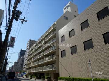 シャルム江坂の外観（北東側から）