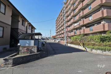 敷地南側の前面道路（東側から）