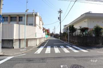 敷地北側の前面道路