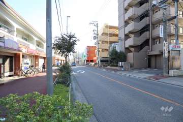 敷地北側の前面道路