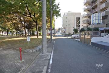 敷地北側は『長町公園』に面しています。