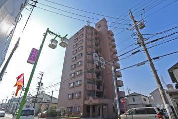 ペルル法華西町の外観（北東側から）