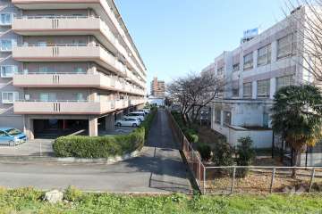 敷地南側の前面道路