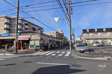 敷地北側の前面道路（東側から）