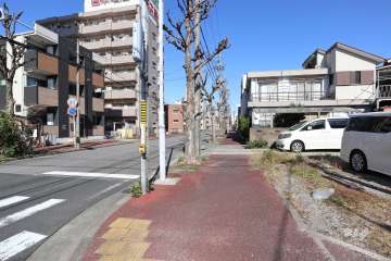 敷地東側の前面道路