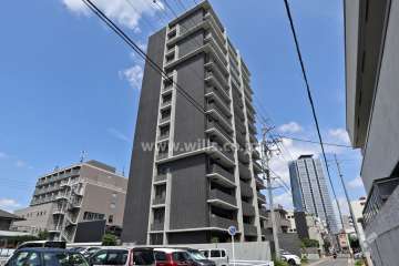 プラセシオン名古屋駅ファーストの外観(南西側から)