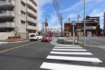 敷地東側の前面道路