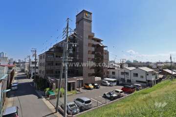 レインボー新富町の遠景