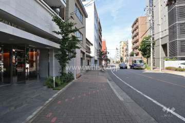 敷地北側の前面道路（中村郡道）