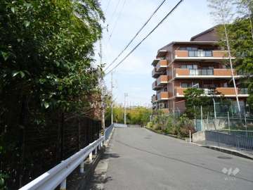 敷地西側の前面道路