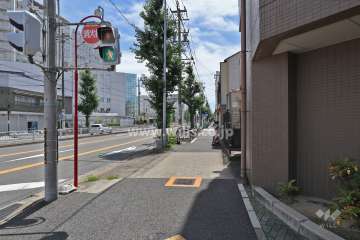 敷地南東側の前面前面道路（鳥居通）