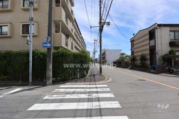 敷地南側の前面道路
