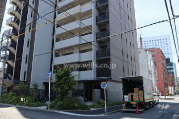 ライオンズ名古屋ステーションアクシスの外観（北西側から）