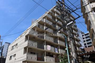 納屋橋マンションA棟の外観（南西側から）