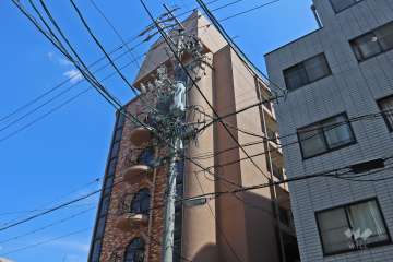 大輪マンション日置の外観（北西側から）