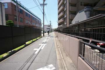 敷地東側の前面道路