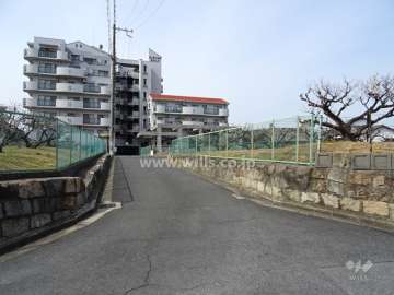 敷地東側の前面道路