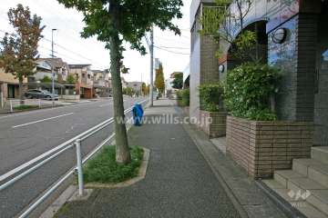 敷地北側の前面道路