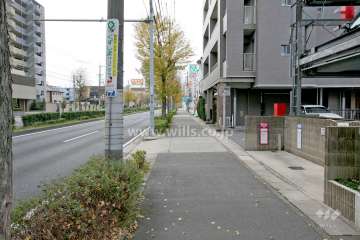 敷地南側の前面道路