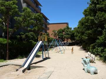 敷地に隣接して公園があります。