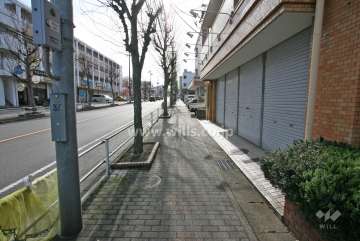 敷地東側前面道路（北東側より）